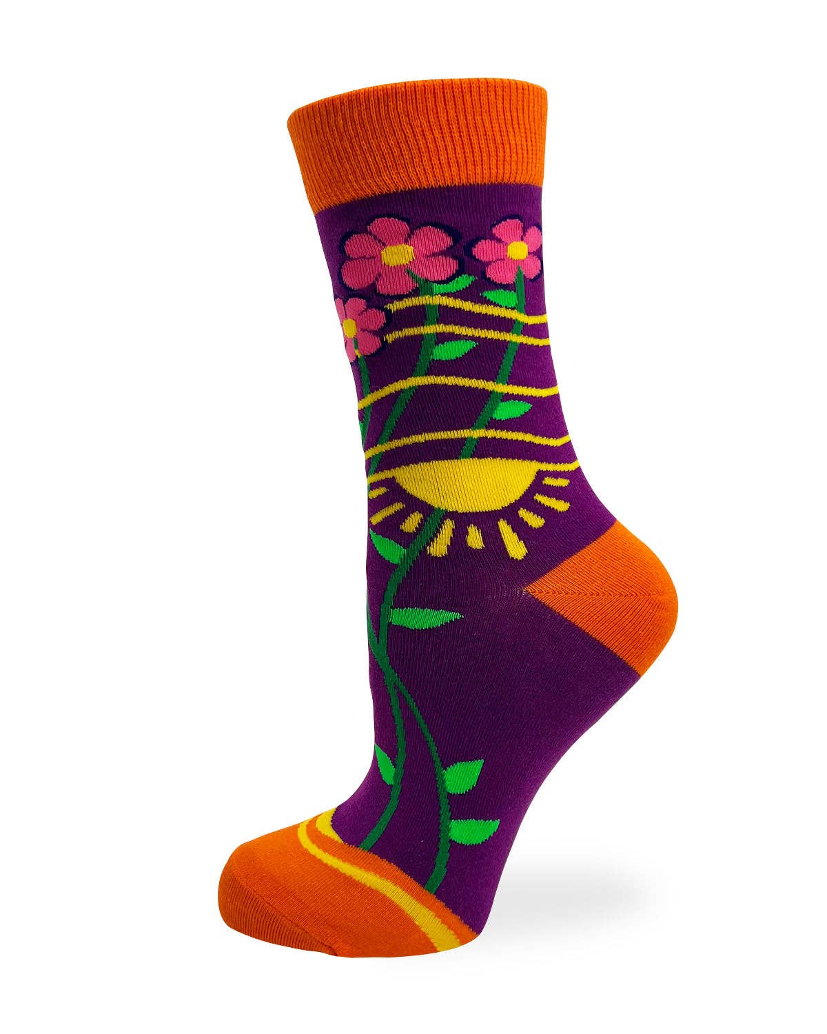 Radiate Positivity Ladies' Novelty Crew Socks