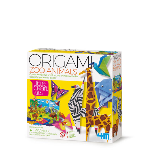 4M Origami Zoo Animals Kits, Create Colorful Zoo Animals DIY