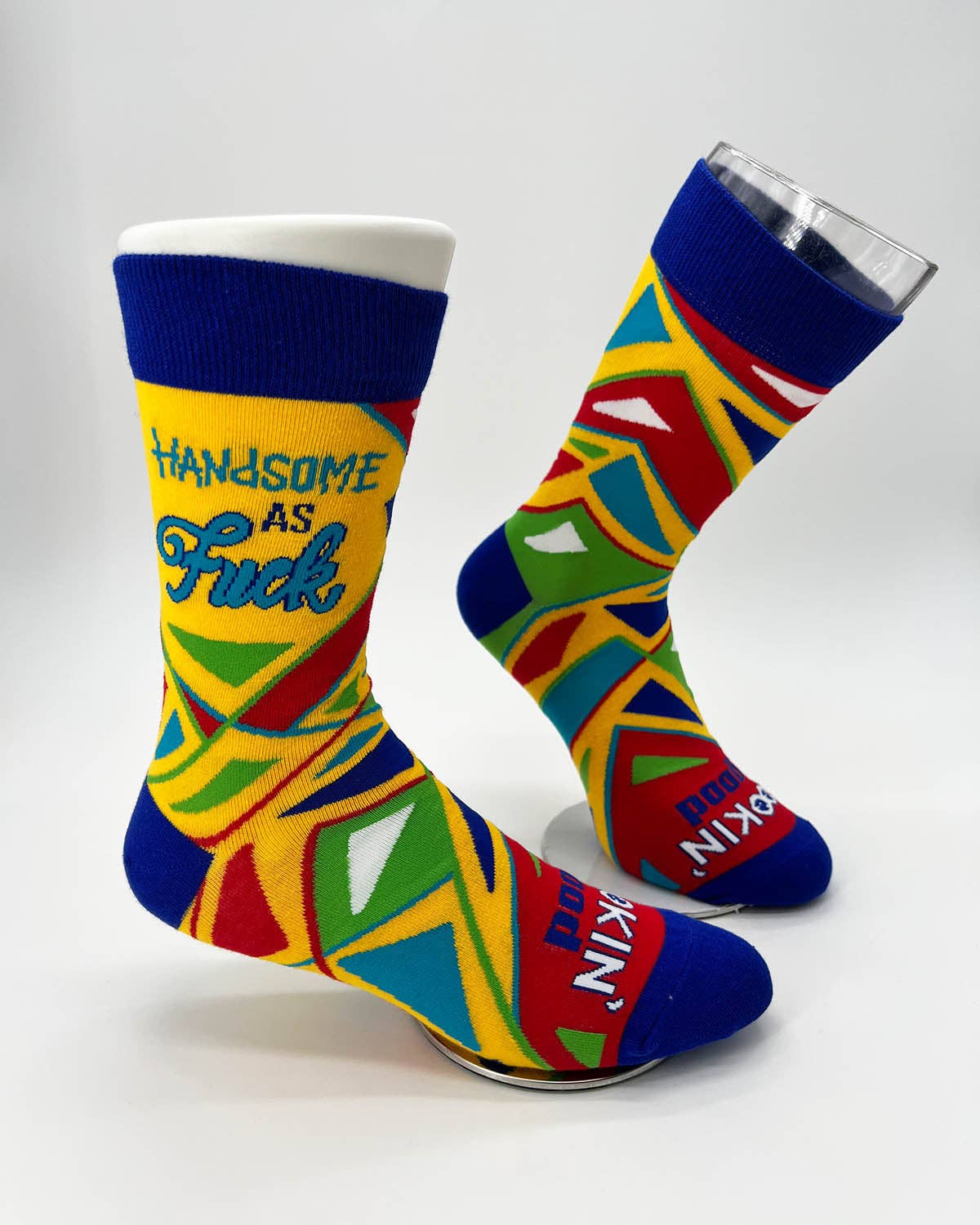 Handsome As F..k Lookin' Good Men's Novelty Crew Socks