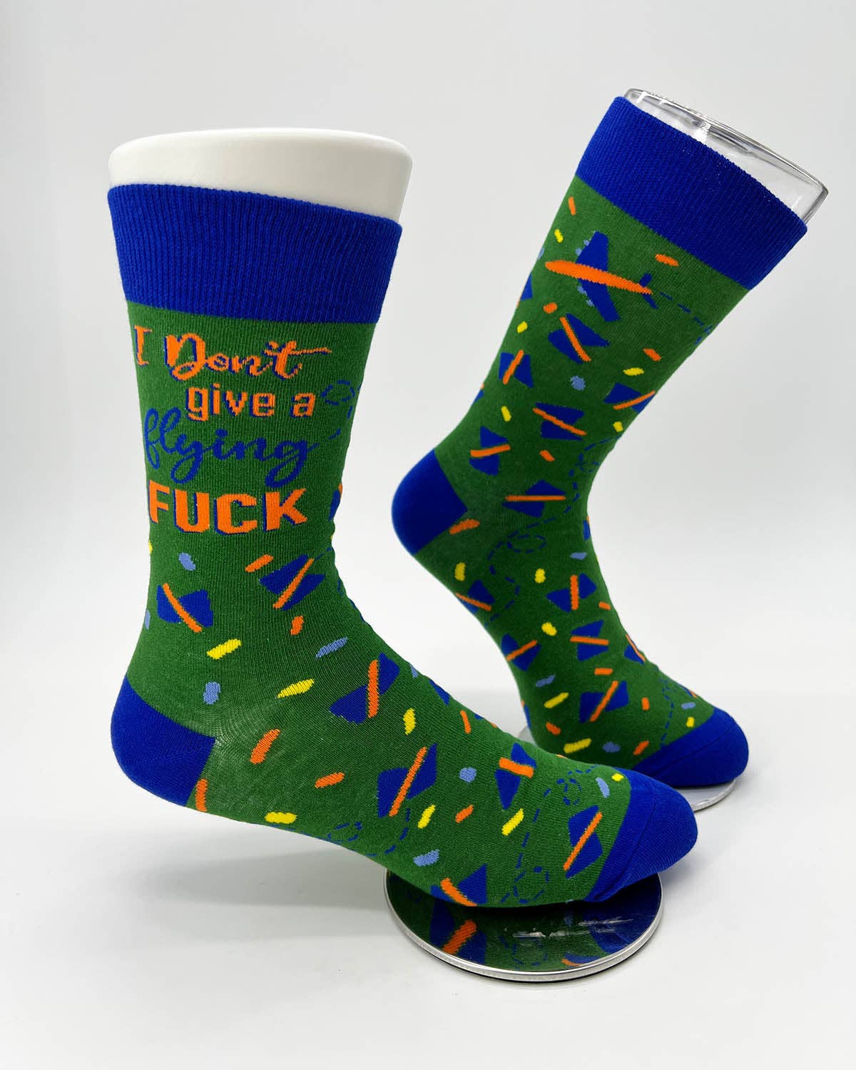 I Don't Give a Flying F..k Men's Novelty Crew Socks