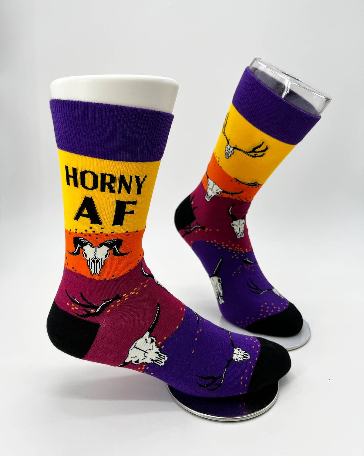 Horny AF Men's Novelty Crew Socks