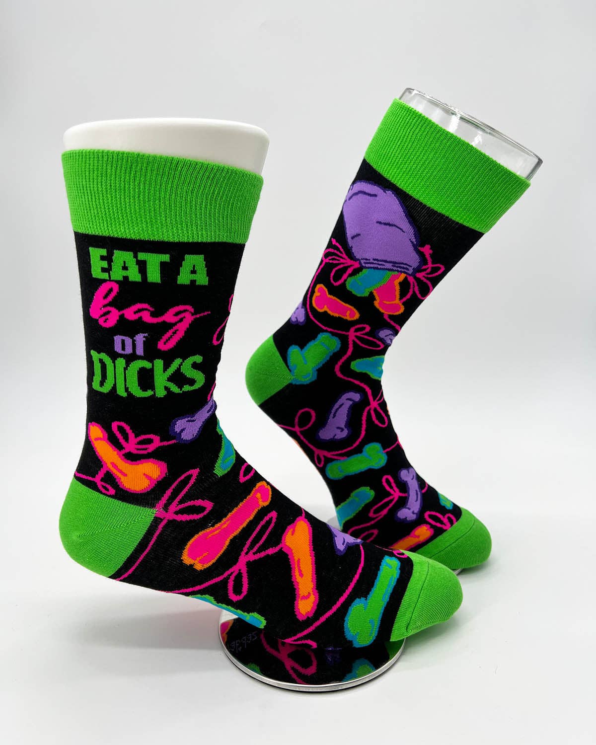 Eat A Bag Of Dicks Men's Novelty Crew Socks