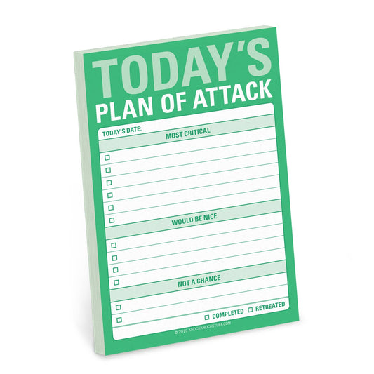 Today's Plan of Attack Great Big Sticky Notes