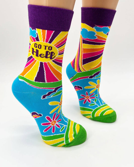 Go To Hell Ladies' Crew Socks