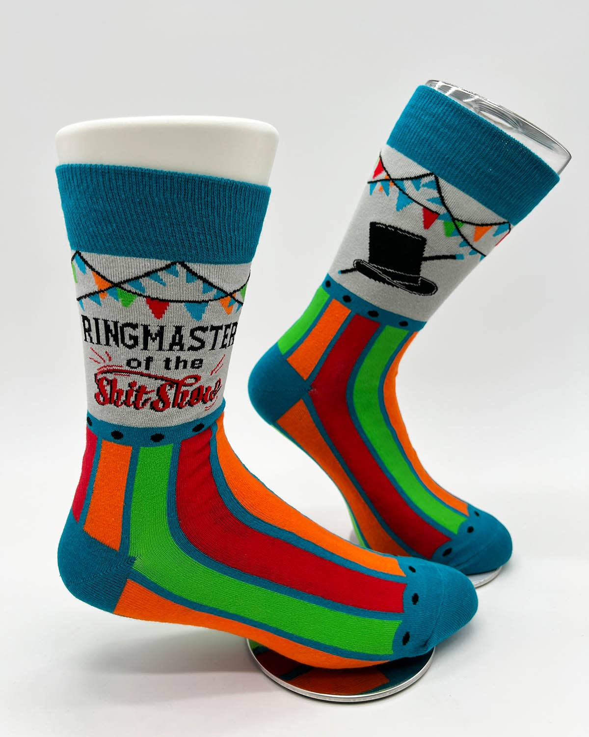 Ringmaster Of The Shit Show Men's Novelty Crew Socks